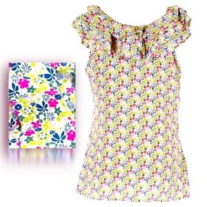 Liberty of London for Target Floral Ruffle Short Sleeve Blouse Size XS Limited
